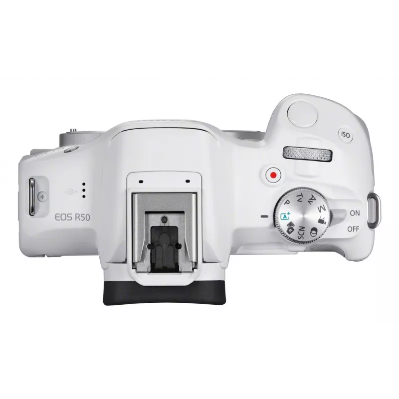 MILC kamera Canon EOS R50 balta 24,2MP 4K Ultra HD