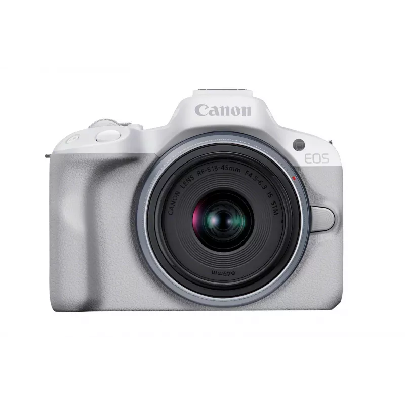 MILC kamera Canon EOS R50 balta 24,2MP 4K Ultra HD