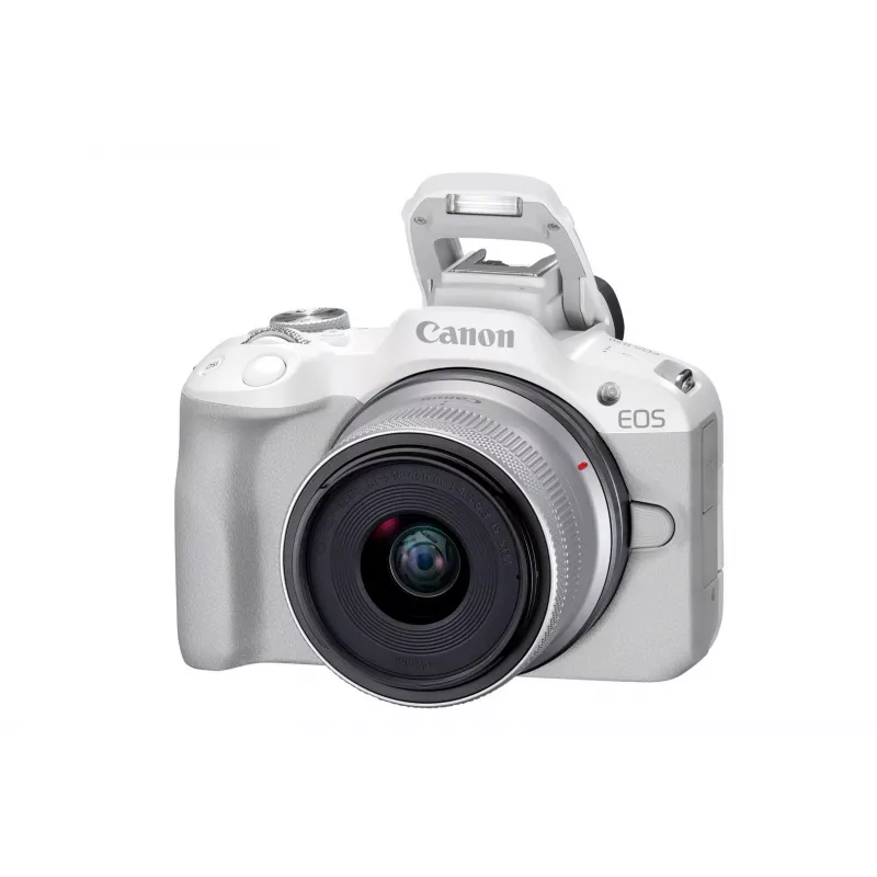 MILC kamera Canon EOS R50 balta 24,2MP 4K Ultra HD