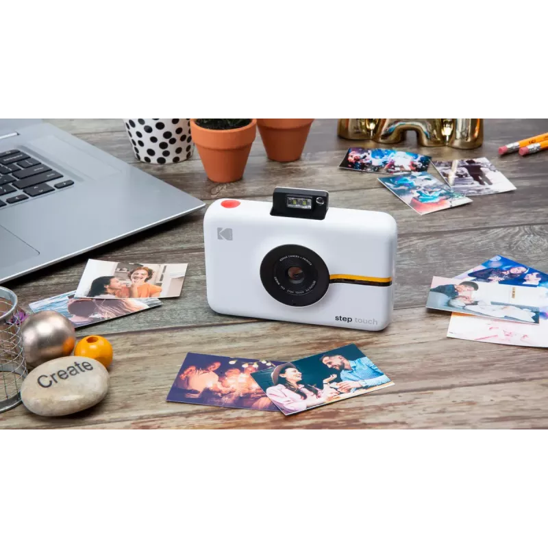 Kodak Step Touch tūlītējās fotogrāfiju printeris 50 x 76 mm balts