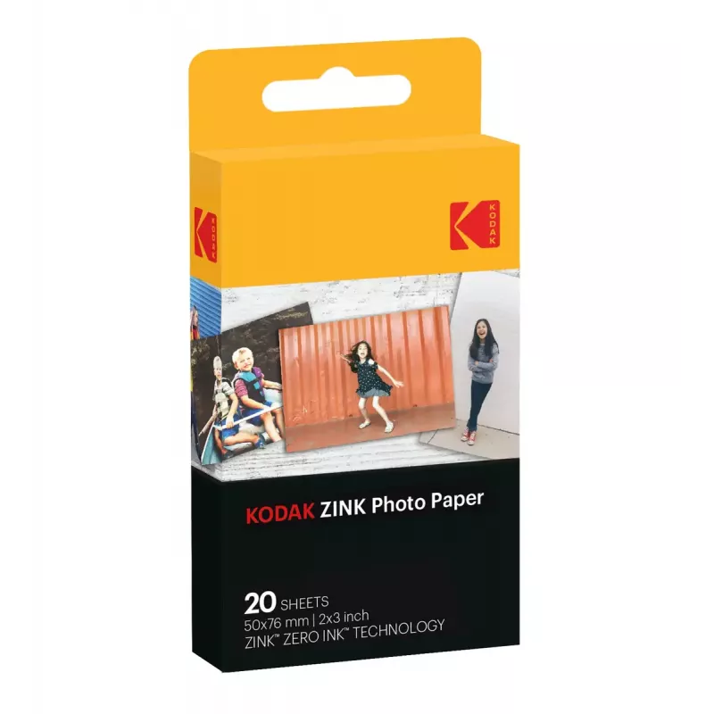 Kodak Step Touch tūlītējās fotogrāfiju printeris 50 x 76 mm balts