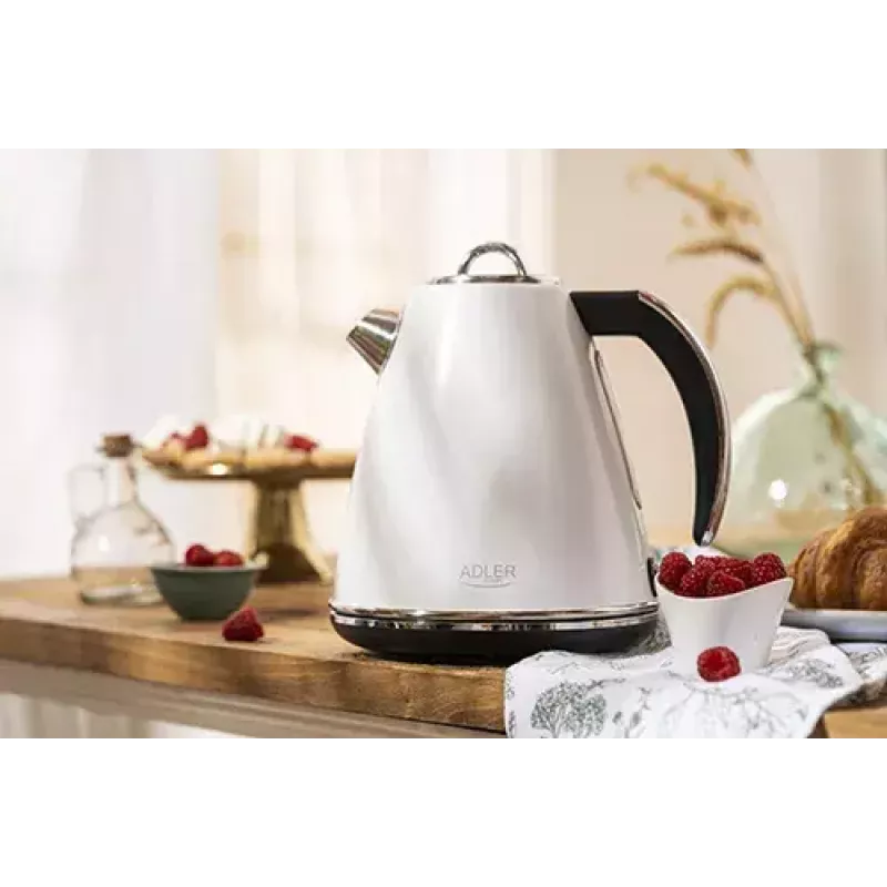 Elektriskā tējkanna Adler AD 1343 1.7L 2200W Balta