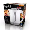 Elektriskā tējkanna Adler AD 1244 — 2,5 L, 2200 W, balta, paslēpts sildelements