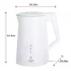 Adler elektriskā tējkanna 1,7 l 1850 W balta