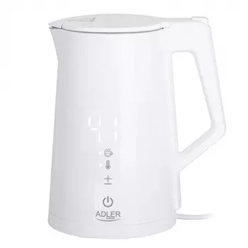 Adler elektriskā tējkanna 1,7 l 1850 W balta