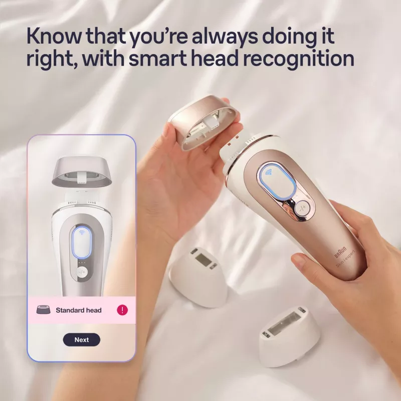 Braun Silk-Expert Pro IPL PL7253 Intense pulsed light (IPL) Rose gold, balta
