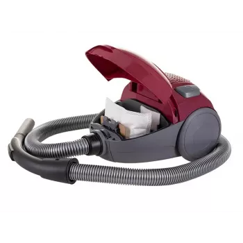 Putekļsūcējs LAFE 46412 — sausā putekļsūcējs, 800 W, teleskopiskā caurule, 6 m darbības rādiuss, bordo