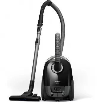 Cilindra putekļsūcējs Philips 3000 sērija XD3112/09 — 900 W, 3 L putekļu maiss, HEPA filtrs, 9 m rādiuss, TriActive uzgalis