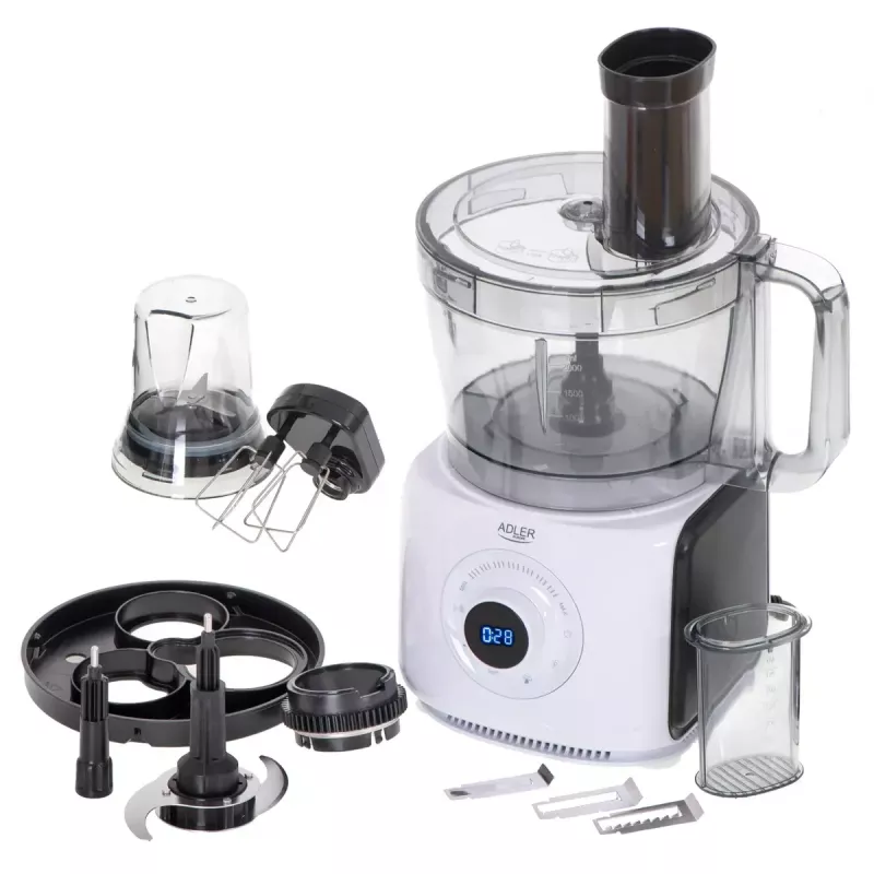 Adler AD 4224 virtuves kombains, 1000 W, 2 l trauks, 7 ātrumi, balts