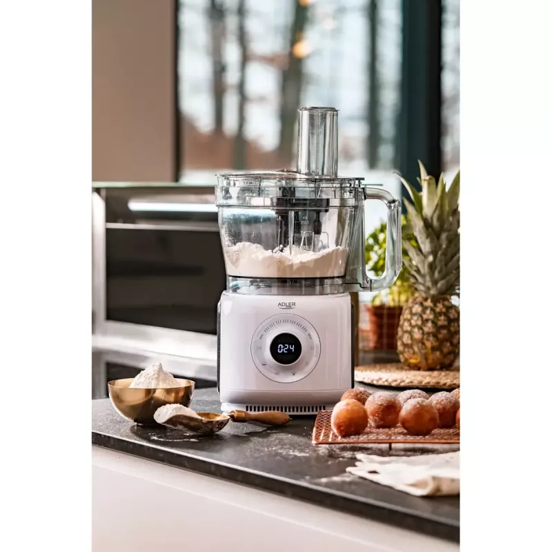 Adler AD 4224 virtuves kombains, 1000 W, 2 l trauks, 7 ātrumi, balts