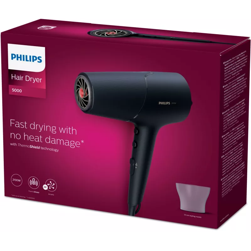 Philips 5000 series BHD504/00 matu žāvētājs 2100 W Pelēks