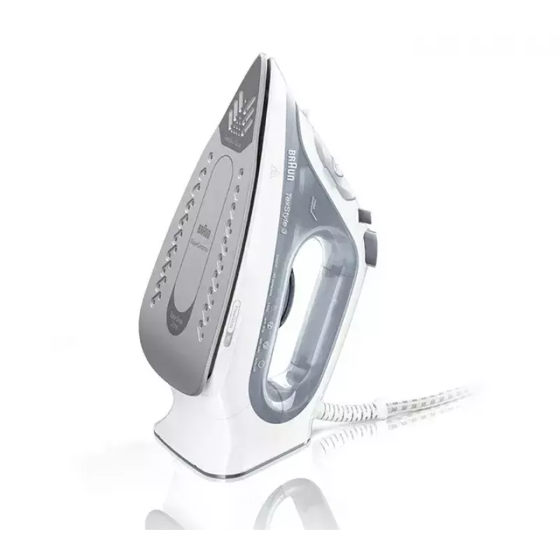Braun TexStyle 3 SI3054GY Tvaika gludeklis Ar keramikas zoli 2400 W Pelēks