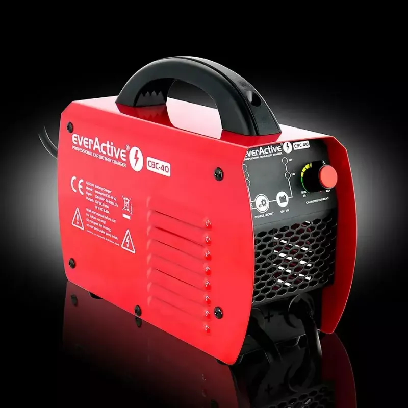 Auto lādētājs everActive CBC40 12V/24V, transportlīdzekļa akumulatora lādētājs, saderīgs ar 12V un 24V sistēmām