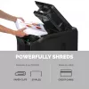 Fellowes AutoMax 600M papīra smalcinātājs, mikro-izgriezumu smalcināšana, 60 dB, 23 cm, melns