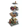 LEGO Icons konstruktora komplekts 10350 Tudor Corner House — 3 266 detaļas, 8 minifigūras, vecums 18+, 260×250×310 mm