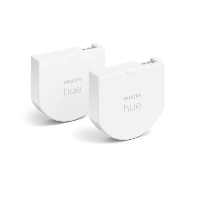 Philips Hue sienas slēdža modulis 2 komplektā, Bezvadu, Balta, IP20, Plastmasa, IP20, III