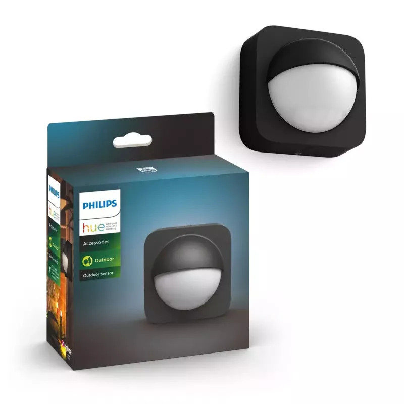 Viedā gaisma|PHILIPS|Hue Motion Sensor Outdoor|Spuldžu skaits 1|Kustības sensors|ZigBee|Black|929003067401