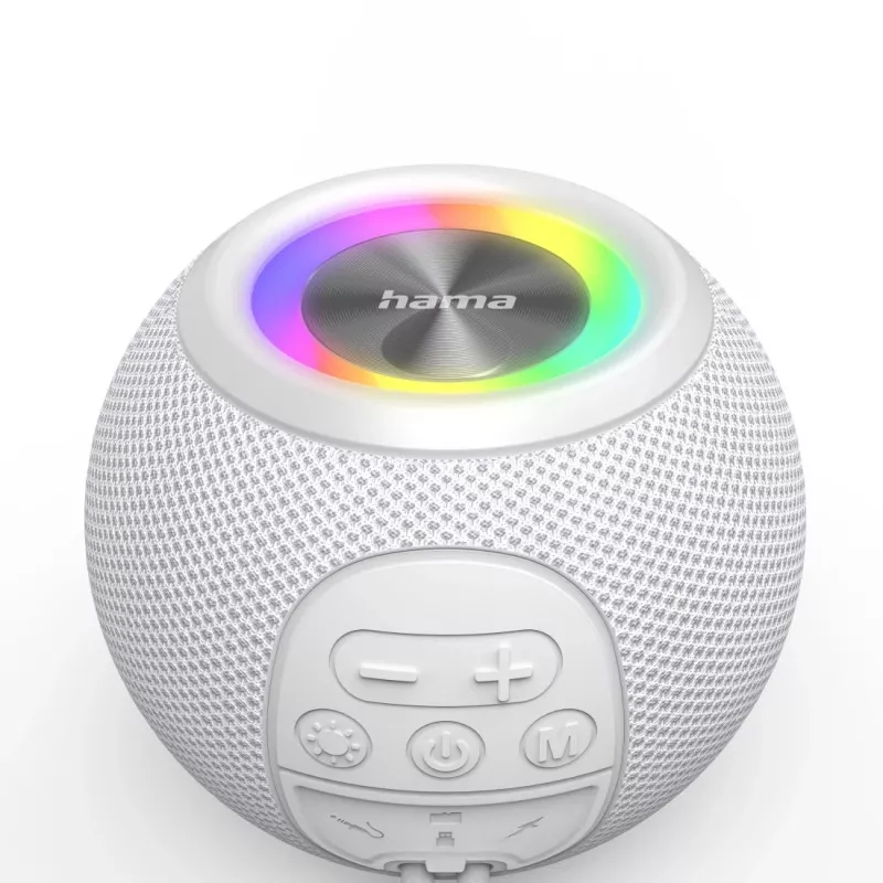Hama 00188238 pārnēsājams/ballīšu skaļrunis Mono pārnēsājams skaļrunis Balts 5 W