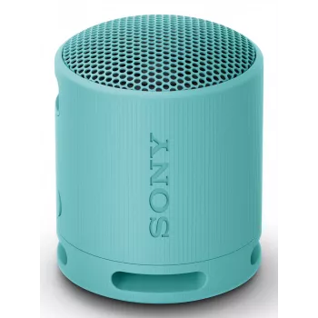 Sony SRS-XB100 - bezvadu Bluetooth pārnēsājams skaļrunis, izturīgs IP67 ūdensizturīgs un putekļu necaurlaidīgs, 16 stundu akumulators, ekoloģisks, paredzēts lietošanai ārpus telpām un ceļojumiem zilā krāsā