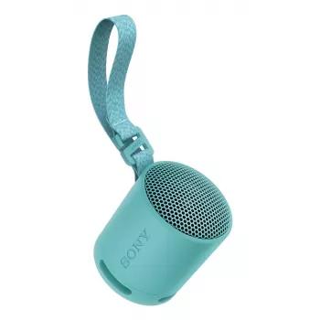 Sony SRS-XB100 - bezvadu Bluetooth pārnēsājams skaļrunis, izturīgs IP67 ūdensizturīgs un putekļu necaurlaidīgs, 16 stundu akumulators, ekoloģisks, paredzēts lietošanai ārpus telpām un ceļojumiem zilā krāsā