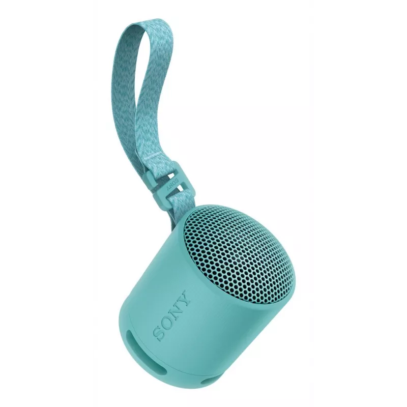 Sony SRS-XB100 - bezvadu Bluetooth pārnēsājams skaļrunis, izturīgs IP67 ūdensizturīgs un putekļu necaurlaidīgs, 16 stundu akumulators, ekoloģisks, paredzēts lietošanai ārpus telpām un ceļojumiem zilā krāsā