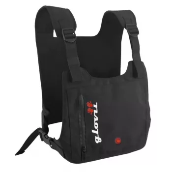 Aizsargveste Glovii GV1U — unisex poliestera veste slēpošanai, elpojoša, ūdensnecaurlaidīga, vissezonu, melna