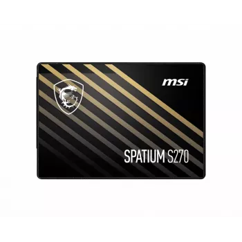 2.5 collu SATA III SSD MSI SPATIUM S270 240GB — 3D NAND, 6 Gbit/s, 400 MB/s