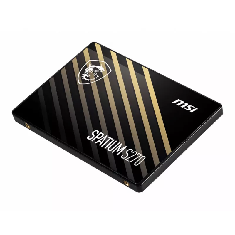 2.5 collu SATA III SSD MSI SPATIUM S270 240GB — 3D NAND, 6 Gbit/s, 400 MB/s