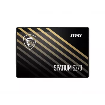 2,5 collu SATA III SSD MSI SPATIUM S270 960GB — 500 MB/s lasīšana, 450 MB/s rakstīšana, 3D NAND