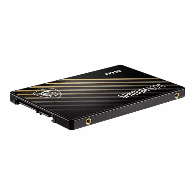 2,5 collu SATA III SSD MSI SPATIUM S270 960GB — 500 MB/s lasīšana, 450 MB/s rakstīšana, 3D NAND