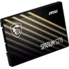 2.5 collu SATA III SSD MSI SPATIUM S270 480GB — 3D NAND, 450 MB/s rakstīšanas ātrums, 2 M h MTBF