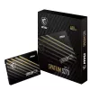 2.5 collu SATA III SSD MSI SPATIUM S270 480GB — 3D NAND, 450 MB/s rakstīšanas ātrums, 2 M h MTBF