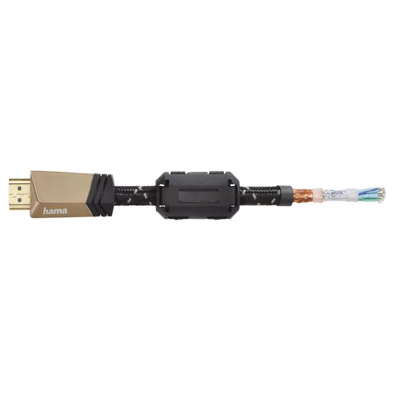 Hama 00205025 HDMI kabelis, 1,5 m, HDMI Type A (Standard), bronzas krāsā