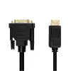 Video kabeļa adapteris LogiLink CV0130 1m DisplayPort DVI melns