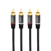Audio kabelis LogiLink CA1206 3m 2xRCA melns