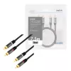 Audio kabelis LogiLink CA1208 7,5 m 2 x RCA melns
