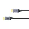 DisplayPort kabelis Unitek C1626GY01-2M, DisplayPort 2.1 vīrietis–vīrietis, 2 m, 80 Gbit/s, 16K@60Hz, 4K@240Hz, HDR, HDCP 2.2