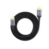 DisplayPort kabelis Unitek C1626GY01-2M, DisplayPort 2.1 vīrietis–vīrietis, 2 m, 80 Gbit/s, 16K@60Hz, 4K@240Hz, HDR, HDCP 2.2