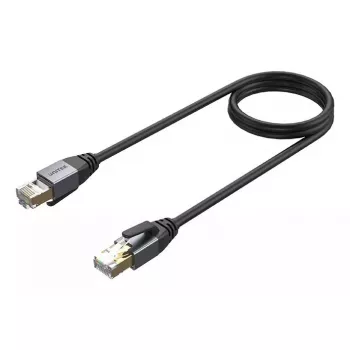 Tīkla kabelis UNITEK C18149AGY03-2M RJ-45 Cat8 2m Melns