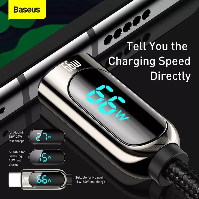 USB kabelis Baseus CASX020001 1m USB A USB C melns