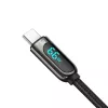 USB kabelis Baseus CASX020001 1m USB A USB C melns