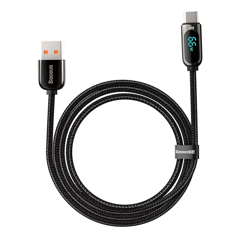 USB kabelis Baseus CASX020001 1m USB A USB C melns