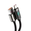 USB kabelis Baseus CASX020001 1m USB A USB C melns