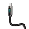 USB kabelis Baseus CASX020001 1m USB A USB C melns