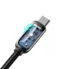 USB kabelis Baseus CASX020001 1m USB A USB C melns