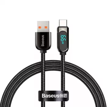 USB kabelis Baseus CASX020001 1m USB A USB C melns
