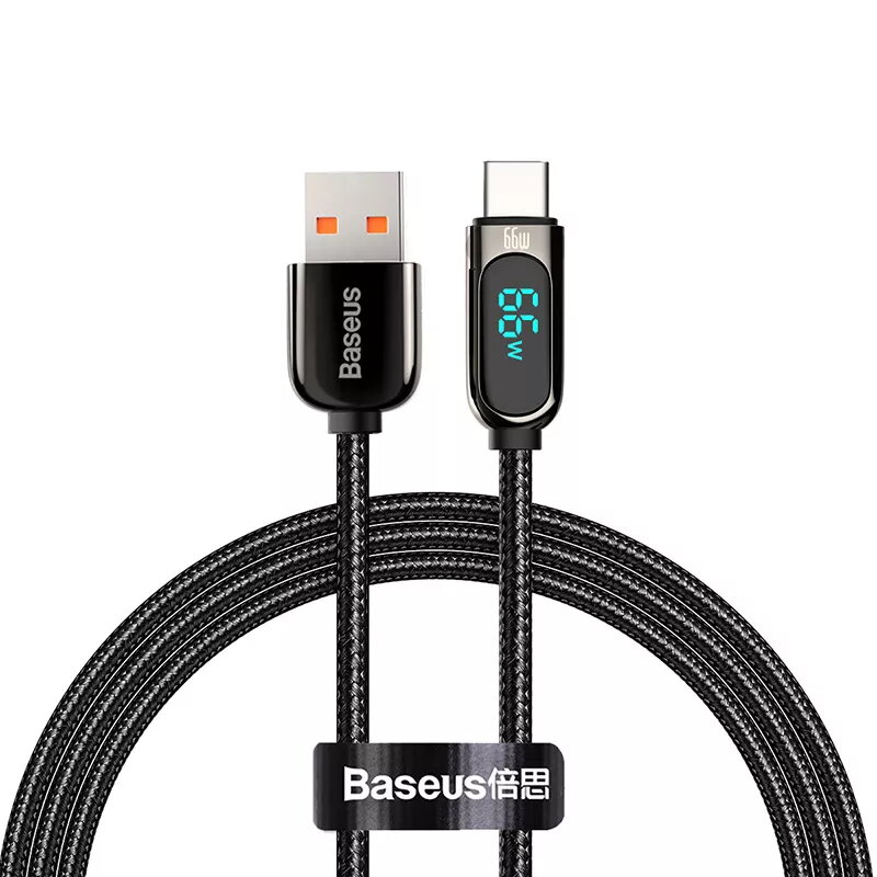 USB kabelis Baseus CASX020001 1m USB A USB C melns