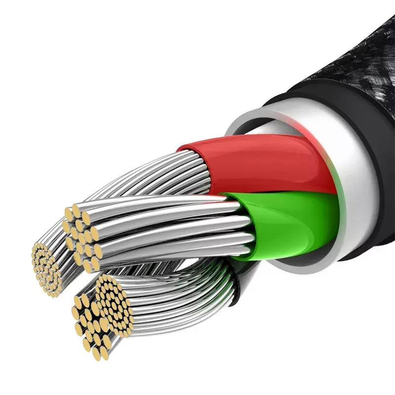 3-in-1 USB kabelis Baseus Tungsten Gold CAMLTWJ-01