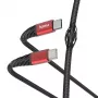 Hama Extreme USB kabelis USB 2.0 1.5 m USB C Melns, Sarkans