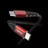 Hama Extreme USB kabelis USB 2.0 1.5 m USB C Melns, Sarkans